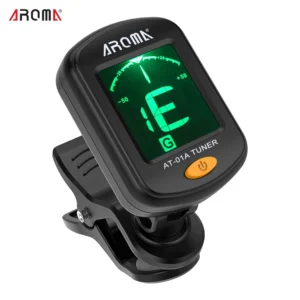 AROMA AT-01A Rotatable Clip-on Guitar Tuner