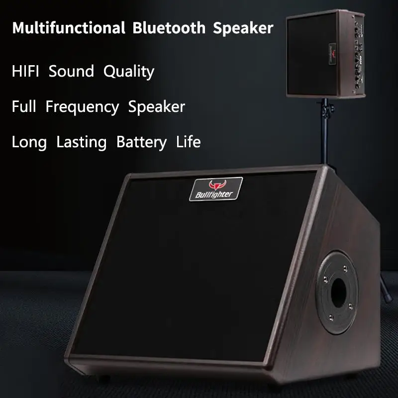 8-inch High Fidelity Rechargeable Acoustic Guitar Amplifier Speaker 30W - Image 2