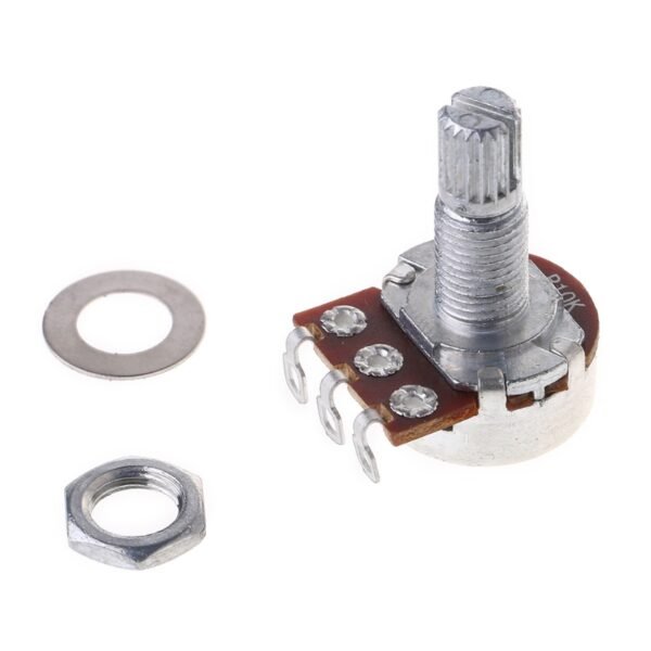 2Pcs A500K B500K A250K B250K Potentiometer Splined 15mm 18mm Shaft Parts - Image 34