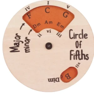 Wooden Circle of Fifths Wheel