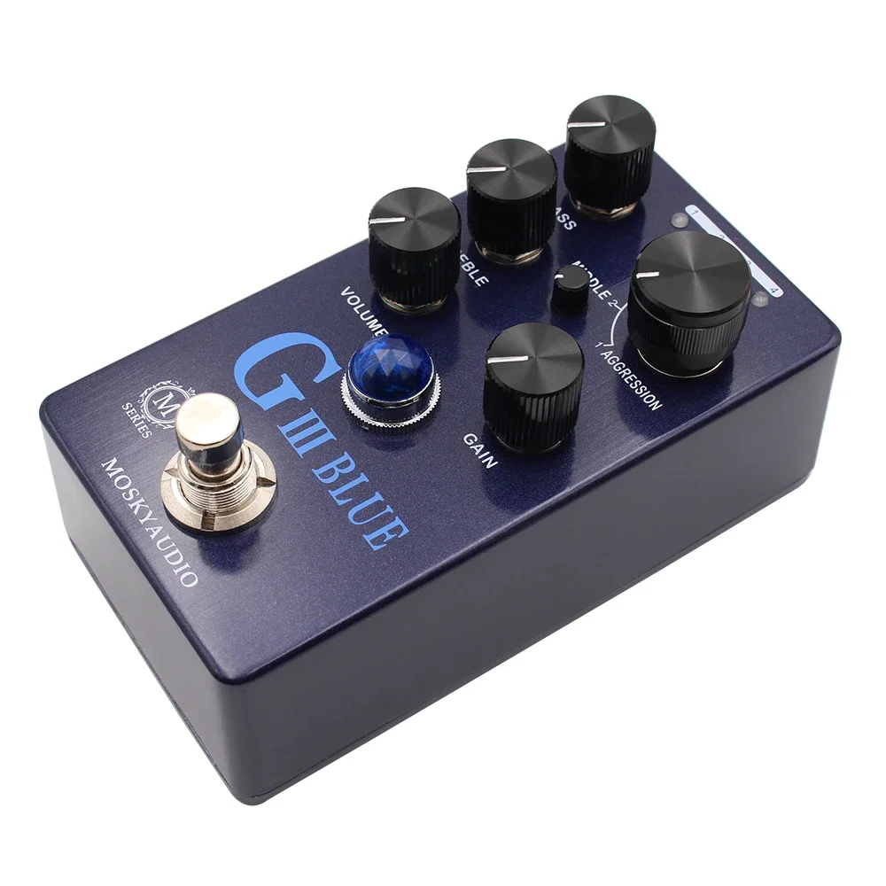Mosky G III BLUE Overdrive Distortion Preamp Effect Pedal With True Bypass - Image 3