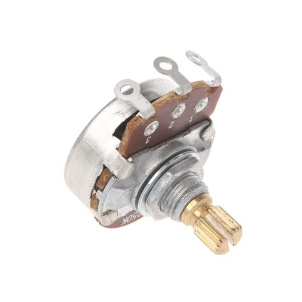 2Pcs A500K B500K A250K B250K Potentiometer Splined 15mm 18mm Shaft Parts