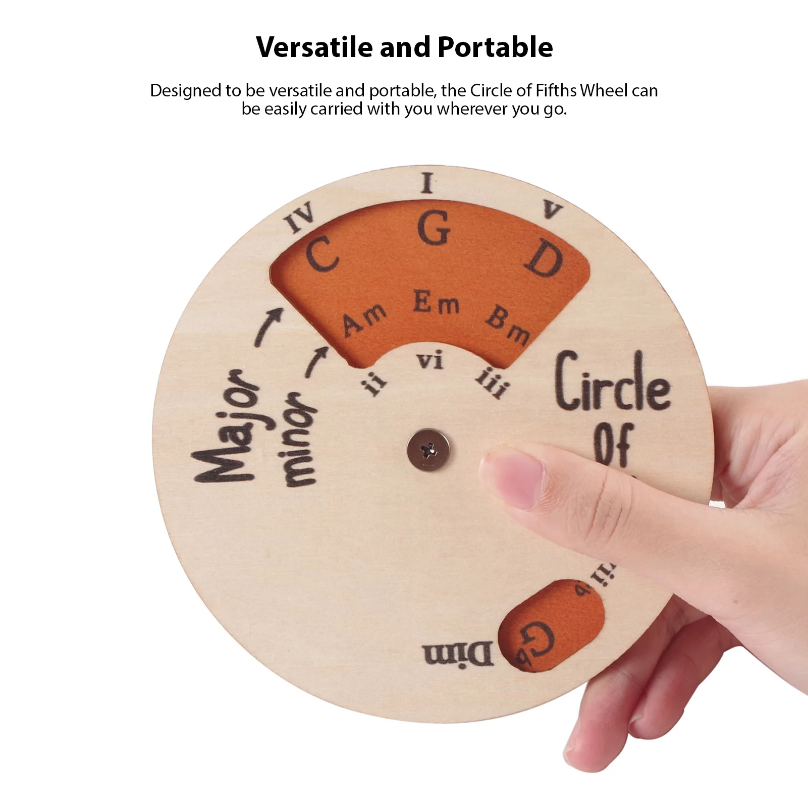 Wooden Circle of Fifths Wheel - Image 4