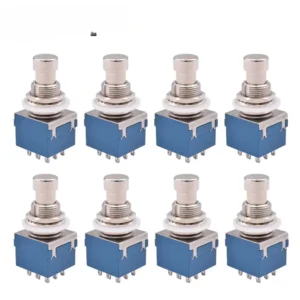5pcs or 10pcs 9 Pin Push Button 3PDT Footswitch