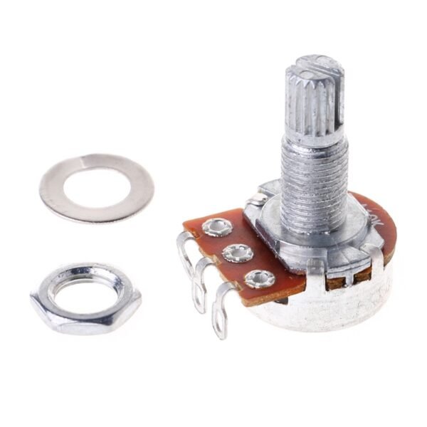 2Pcs A500K B500K A250K B250K Potentiometer Splined 15mm 18mm Shaft Parts - Image 30