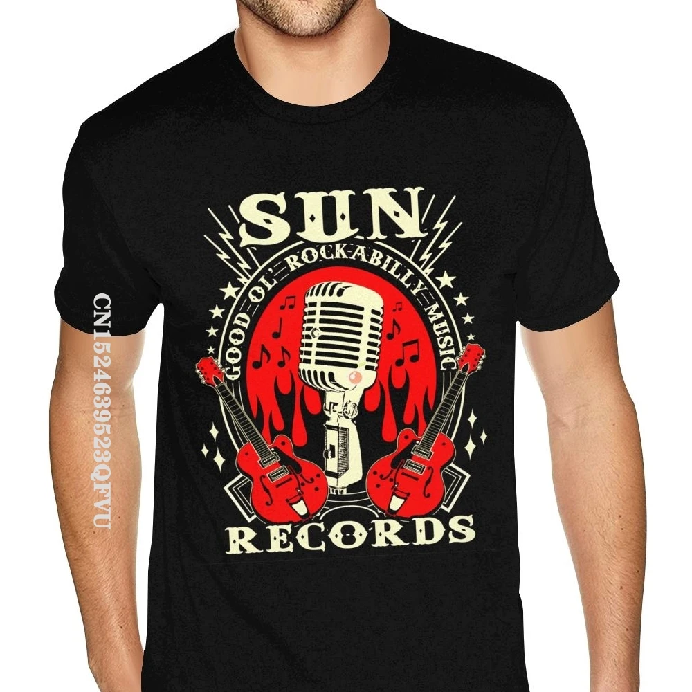 Graphic Rockabilly Music T-Shirt Men