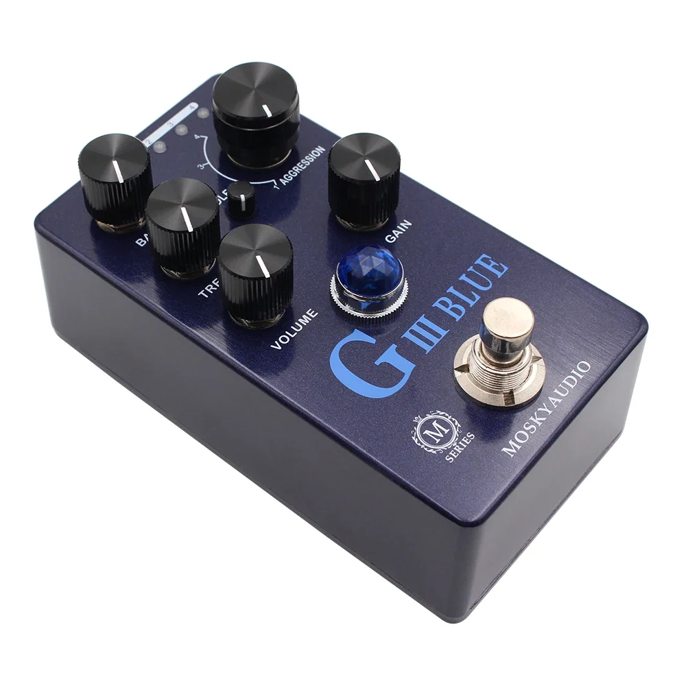 Mosky G III BLUE Overdrive Distortion Preamp Effect Pedal With True Bypass - Image 4