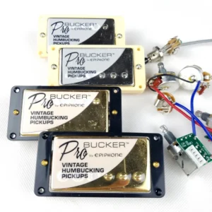 1 Set Original Genuine Epi LP Standard PRO Alnico Humbucker Pickup With Wiring Harness