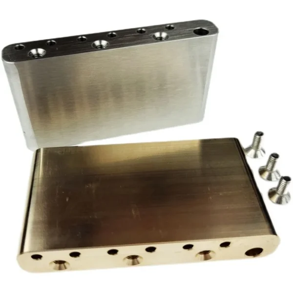 1 Set Electric Guitar Tremolo System Bridge Stainless Steel Block Brass Block for Mexico Fender / Squier CV - Image 2