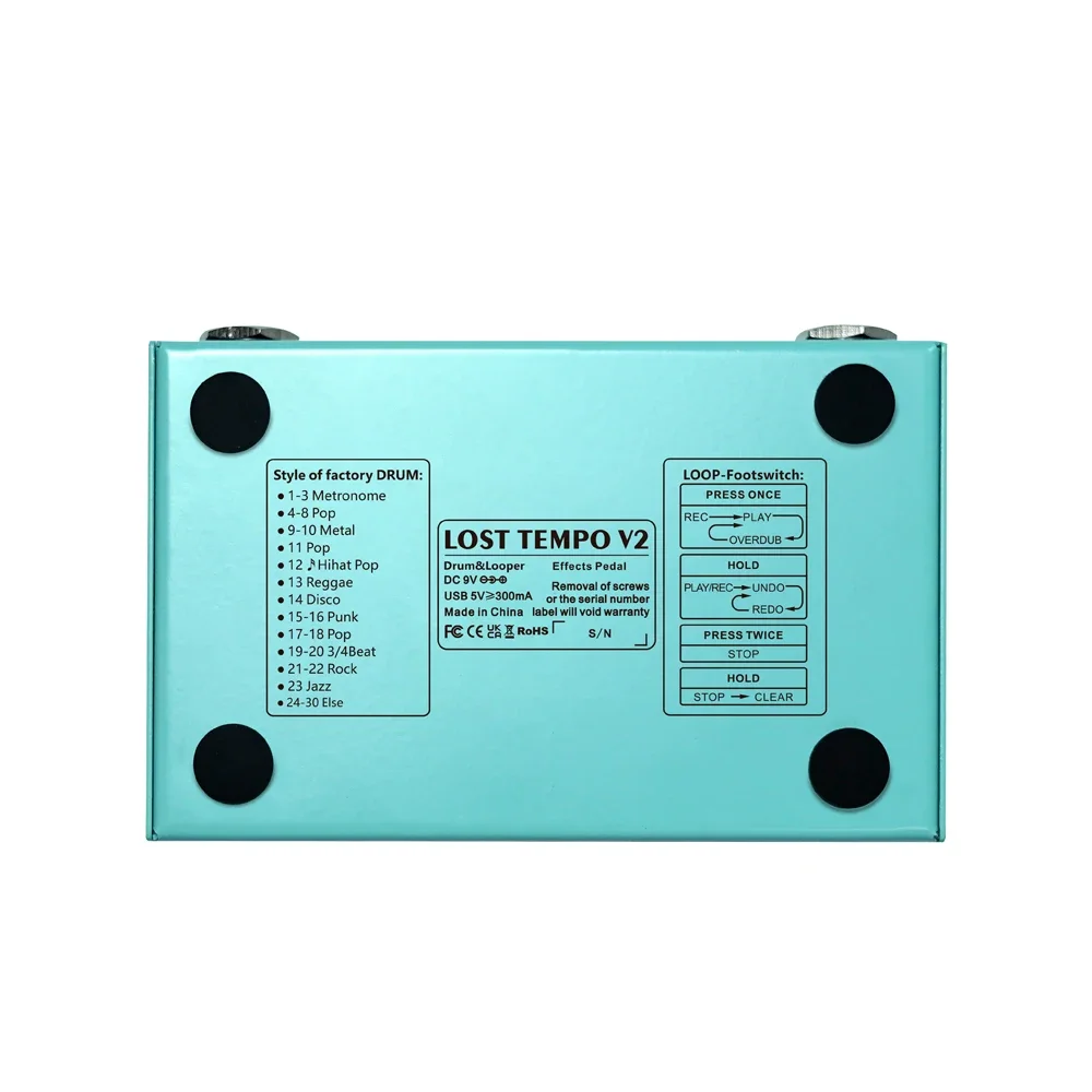 M-vave Lost Tempo V2 Drum Machines & Looper Pedal - Image 6