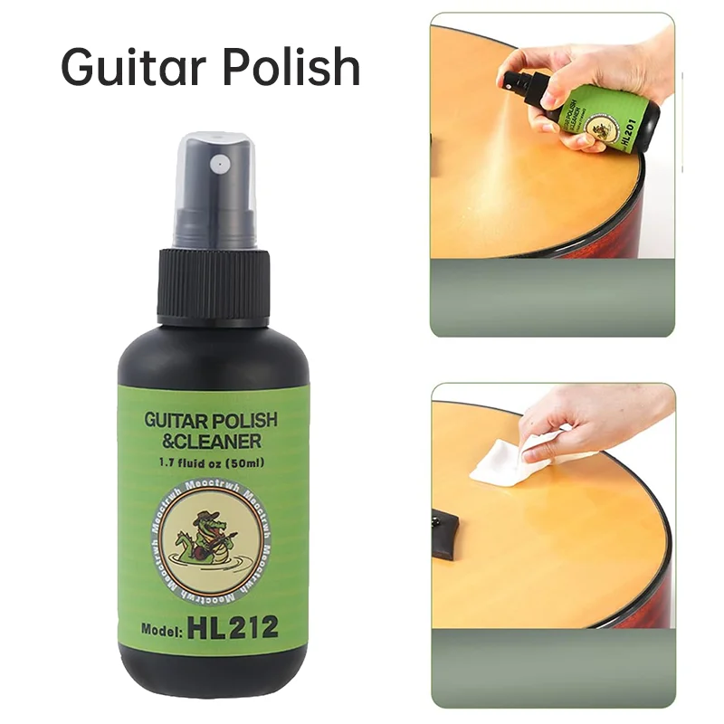 Guitar Cleaning All IN ONE Kit Fretboard Lemon oil Polish & String-Cleaner - Image 7