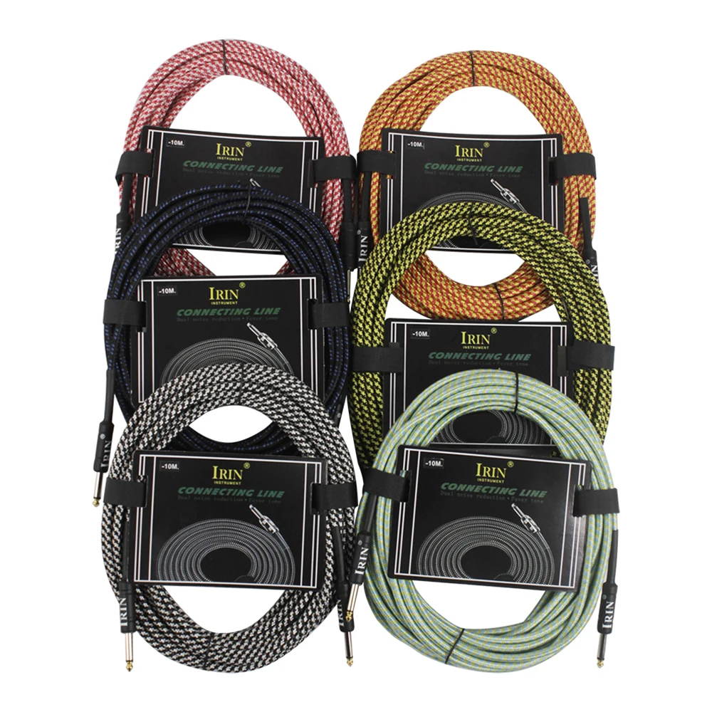 IRIN 6M/10M 6.5mm Plug No Noise Audio Cable For Electric Guitar & Bass - Image 2